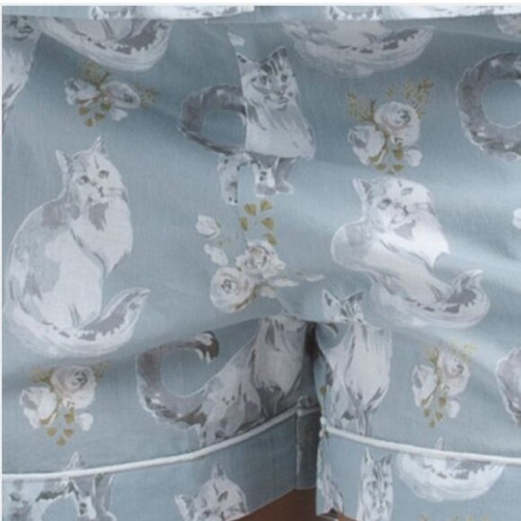 NWT CRAFTED BY MAHOGANY Organic Cotton Hermoine Cat Grey Pajama Set Size S - Picture 5 of 6